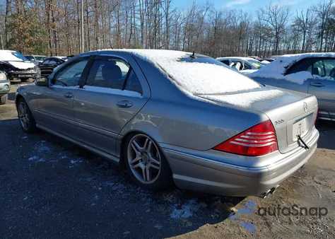 2003 Mercedes-Benz S 55 Amg из США, поврежденный, VIN WDBNG74J63A339596
